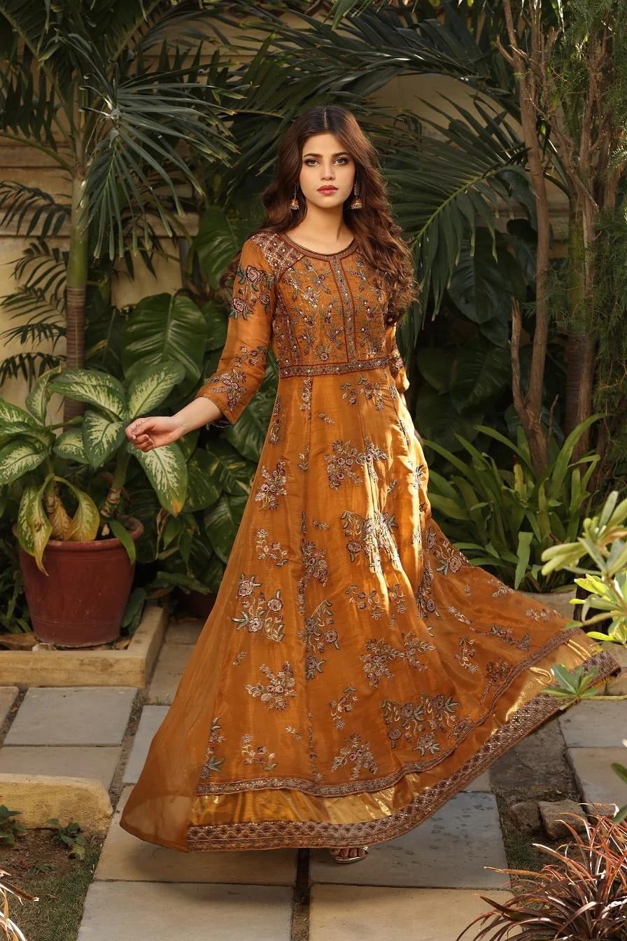 Mustard Gold Dress, Mustard Gold, size S — NK-003