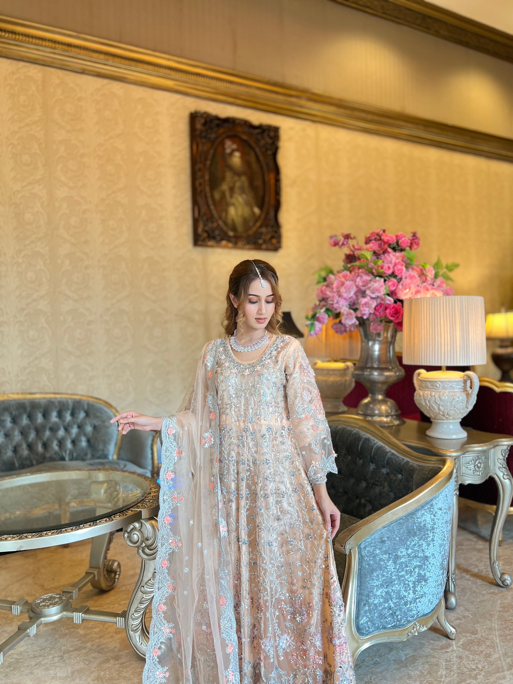 Blush Pink Dress, Blush Pink, size M — JS-005