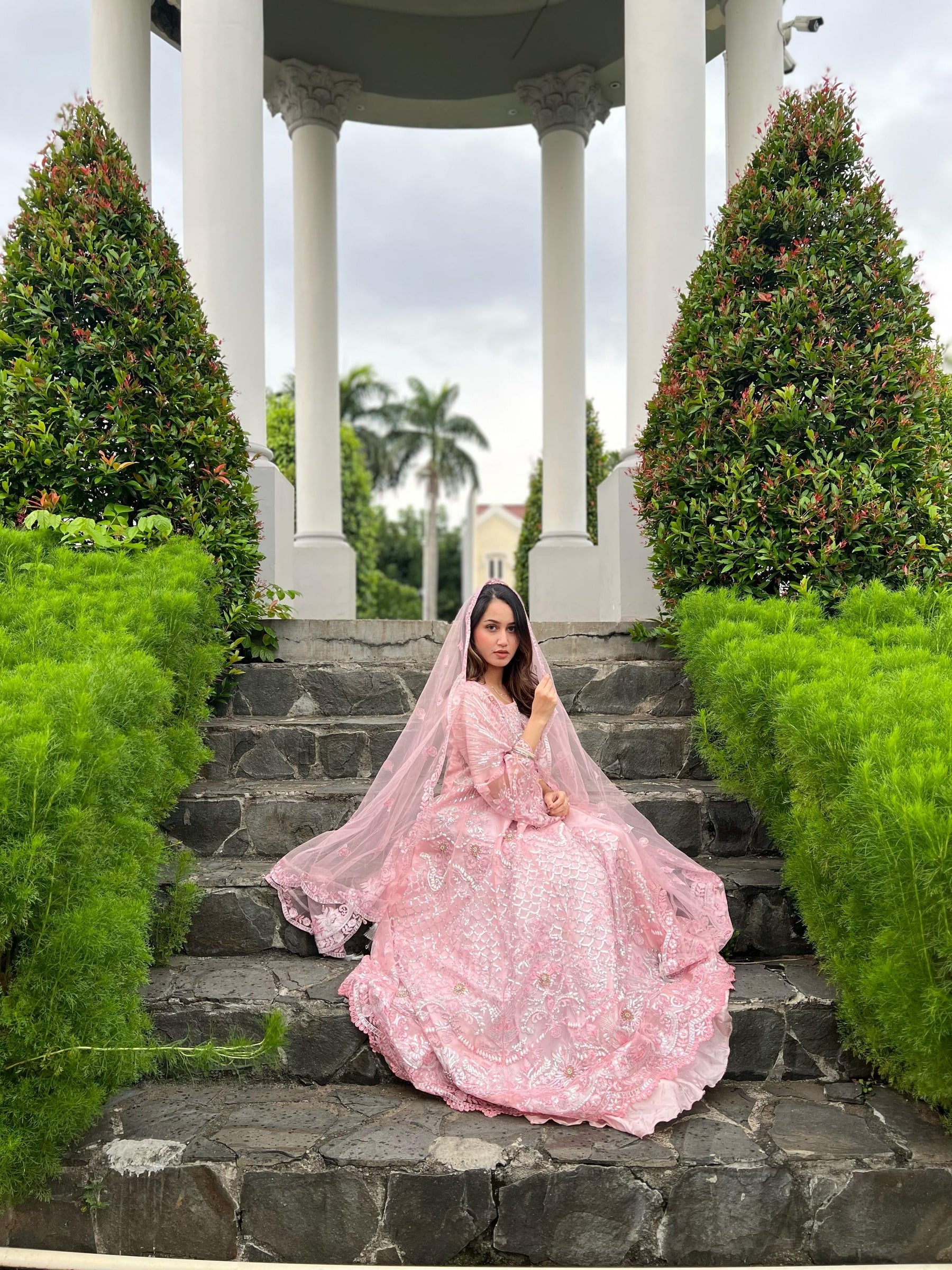 Baby Pink Dress, Baby Pink, size M — JS-010